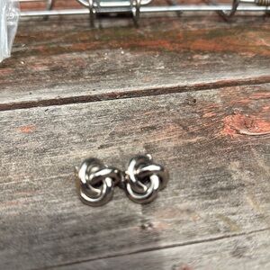 Silver Knot Earrings